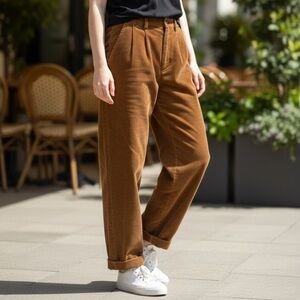 Women's Ralph Lauren Vintage Brown Corduroy Pants 4 Grunge